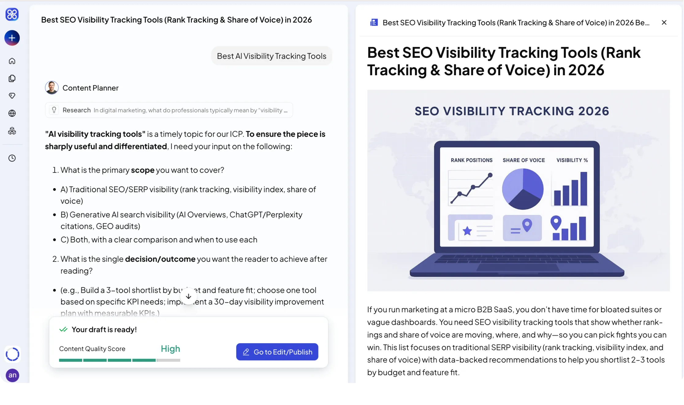 Writing Agent Dashboard